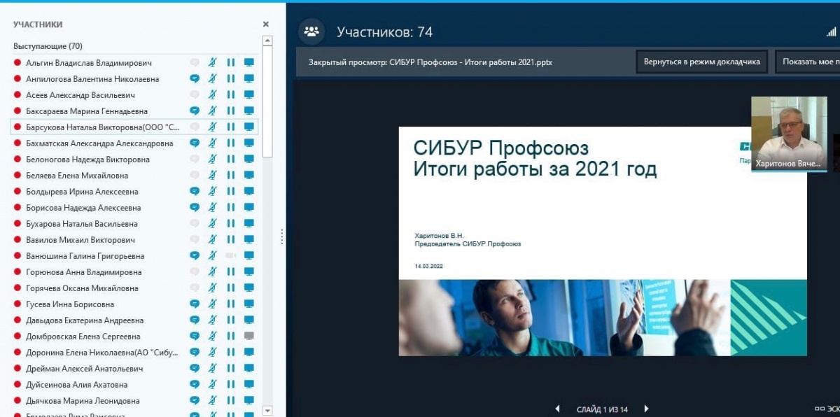 СИБУР Профсоюз подвёл итоги работы за 2021 год