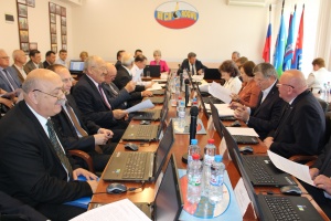 Президиум Российского Совета Нефтегазстройпрофсоюза.