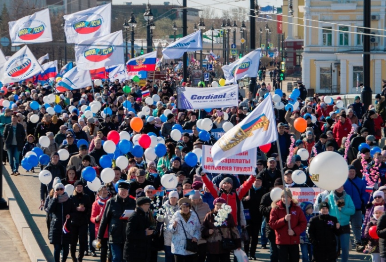 Участие в Международном дне солидарности трудящихся Омской областной профсоюзной организации